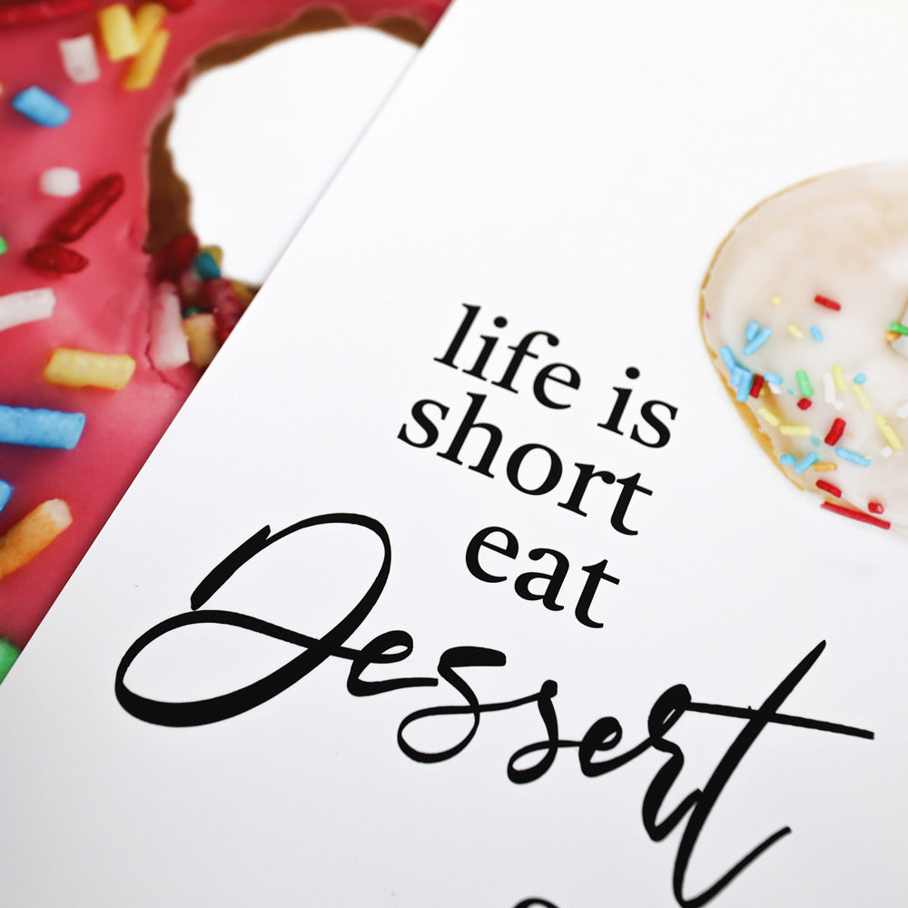 Küchen Poster | eat Dessirt first