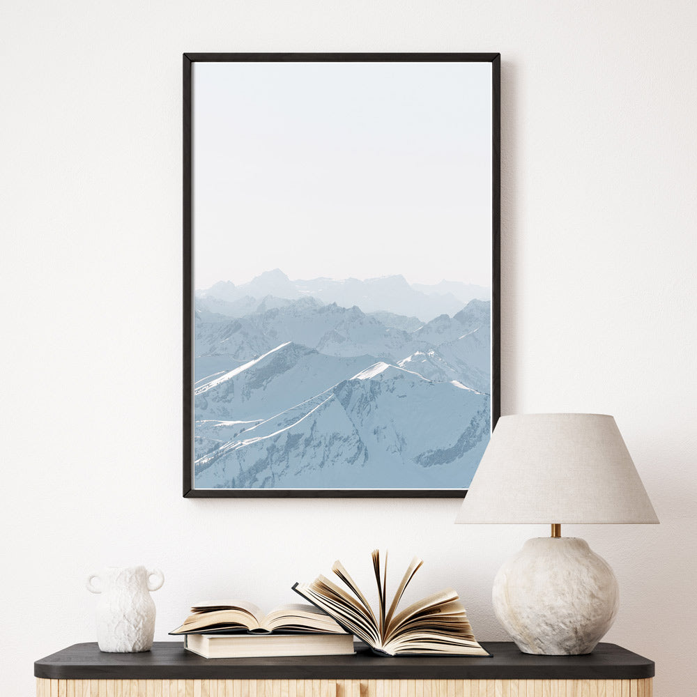 Beruhigende Pictures Natur 4one – Winter Berge - im Poster Winter Helles