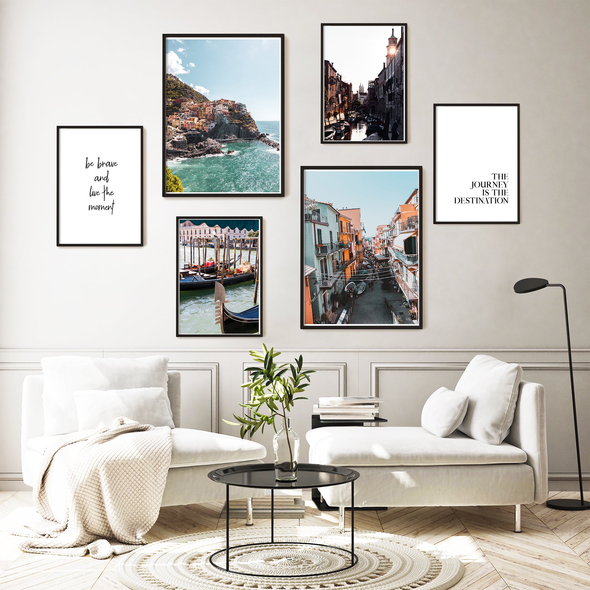 Live the moment - Italien Poster Set