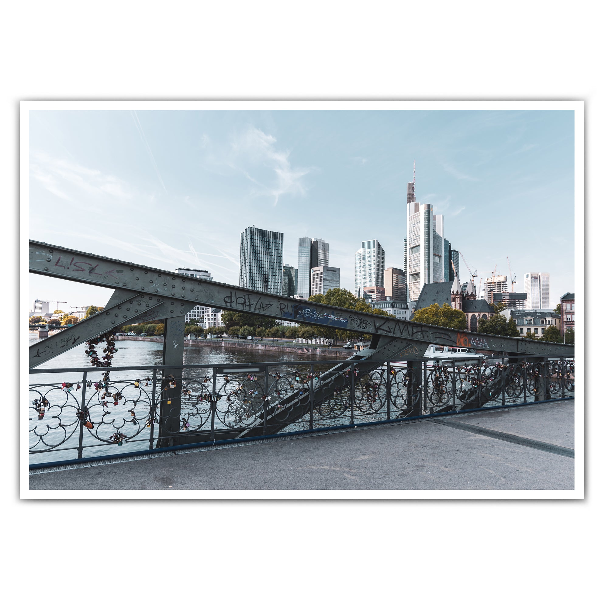 Frankfurt am Main Bilder | Wohnzimmer Deko - Poster im Rahmen – 4one  Pictures