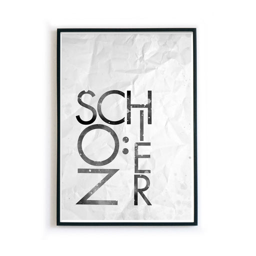 Paper Schön Hier Poster